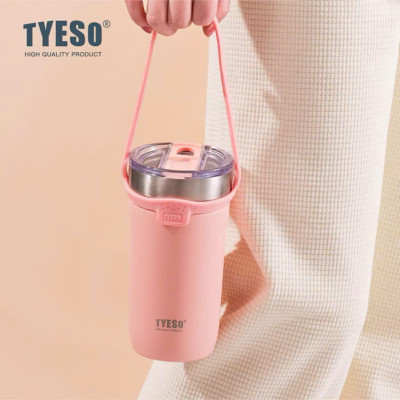 Cốc ly giữ nhiệt Tyeso TS8766B-550ml, TS8767B-710ml bằng thép không gỉ 304  Chống tràn & Giữ nhiệt 12 tiếng