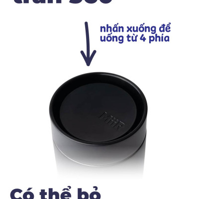 Bình giữ nhiệt MiiR 360 Traveler nắp ấn chống tràn uống từ 4 phía thương hiệu Mỹ nhập khẩu chính hãng