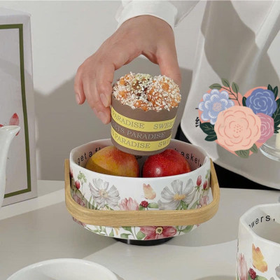 Bộ sứ cao cấp hoa mùa xuân vintgae cực xinh.