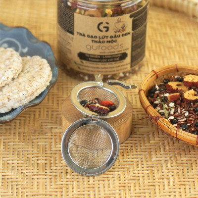 Bóng lưới lọc trà bằng inox GUfoods - Chất liệu bền đẹp, Thân thiện môi trường, Tái sử dụng nhiều lần, Tiện lợi, Sống xanh cùng GU