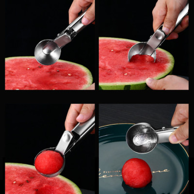 Dụng cụ múc kem, và trái cây inox - 18cm, 79g