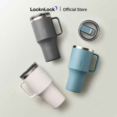 Ly Giữ Nhiệt LocknLock Metro King 820ml LHC4326, Hàng Chính Hãng, Nắp Trượt, Có Tay Cầm - JoyMall