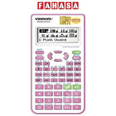 Máy Tính Vinacal 680EX Plus - Màu Hồng