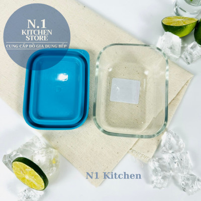 Hộp thủy tinh trữ đông Frigoverre chữ nhật 7x10 cm - 150ml - Bormioli Rocco Ý - Hàng chính hãng