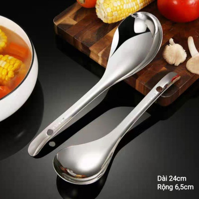 Vá Múc Cơm Inox - Muỗng muôi múc cơm, bới xới cơm. Dụng cụ nhà bếp thiết yếu mọi gia đình. Vá cơm INOX dễ sử dụng, vệ sinh AN TOÀN CHO SỨC KHOẺ