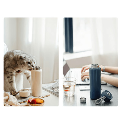 Bình giữ nhiệt Inox 304 Elmich EL8296 Dung tích 480ml, Hàng chính hãng, Có lưới lọc trà, Giữ nhiệt lâu 8H-10H - JoyMall