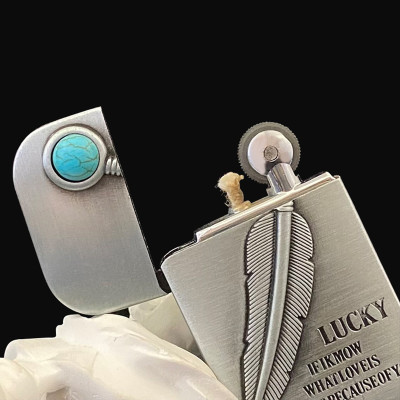 Vỏ Hột Quẹt Bật Lửa Xăng Đá HG05-BL Họa Tiết Cây Bút Lông Độc Lạ - Nhiều màu