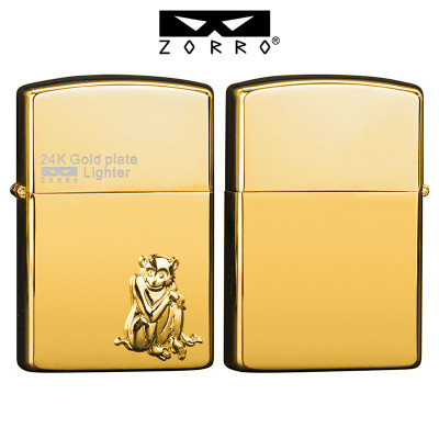 Vỏ Hột Quẹt Bật Lửa Xăng Đá Zorro Z24K Ôp Nổi Họa Tiết 12 Con Giáp Cực Đẹp - Nhiều Hình