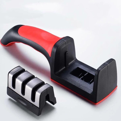 Dụng cụ mài dao kéo KGZ08 đa năng cực sắc bén dễ sử dụng, tốc độ nhanh tiện lợi (màu ngẫu nhiên) 3rãnh- Hàng chính hãng