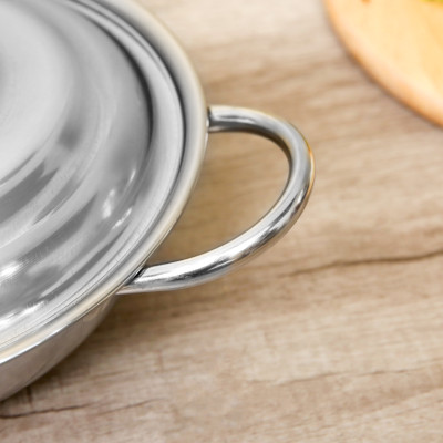 Nồi lẩu inox 1 đáy 22cm Rainy RNL22-1DI4- Hàng chính hãng