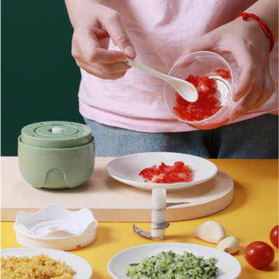 Máy Cắt Lát Xay Rau Củ Cầm Tay Cao Cấp 2in1 - Máy Thái Rau Củ Đa Năng - Máy Xay Tỏi Ớt - Máy Thái Lát Rau Củ Thực Phẩm Máy Xay Cầm Tay Sạc Điện