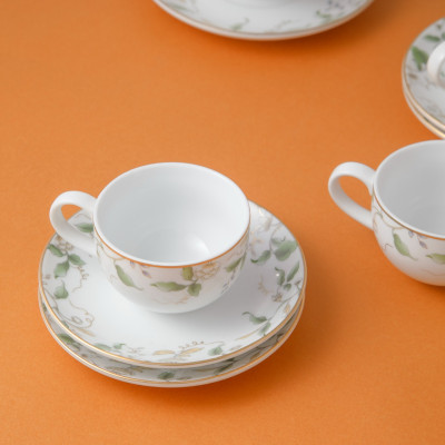 Bộ ấm chén phình thon hoa 014 hoa Ngọc Diệp