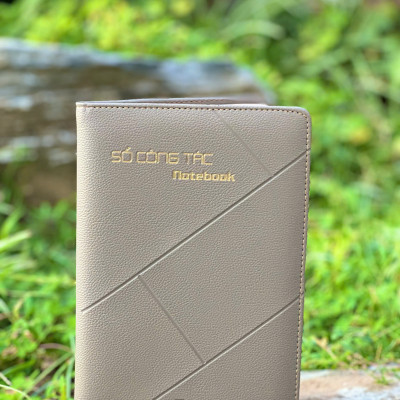 Sổ công tác bìa da (3 màu)