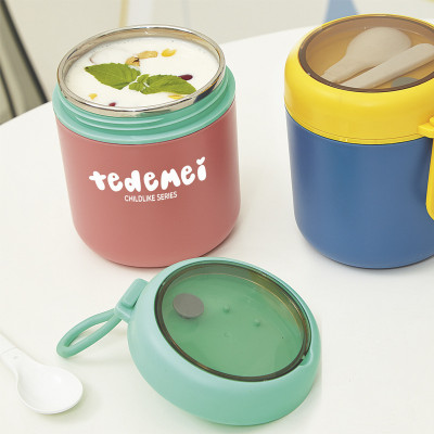 Bình Ủ Cháo TEDEMEL 530ml LÕI INOX KHÔNG GỈ An toàn cho bé - Hàng chính hãng