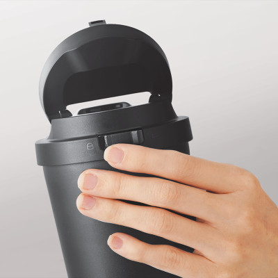 Ly giữ nhiệt LocknLock 550ml màu xanh navy LHC3249NVY - Hàng chính hãng, mở nắp một chạm, chất liệu thép không gỉ miệng ly rộng - JoyMall