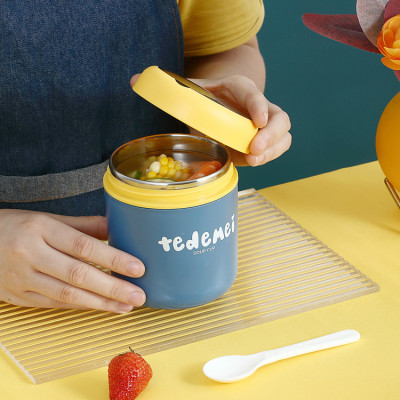 Bình Ủ Cháo TEDEMEL 530ml LÕI INOX KHÔNG GỈ An toàn cho bé - Hàng chính hãng