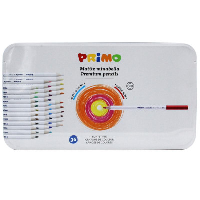 Hộp Thiếc Gồm 36 Bút Chì Màu Minabella PRIMO 5247MINAB36