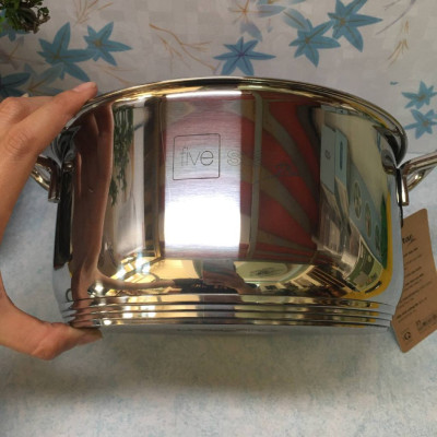 Nồi inox 304 5 đáy nắp kính Fivestar 20cm - Hàng chính hãng