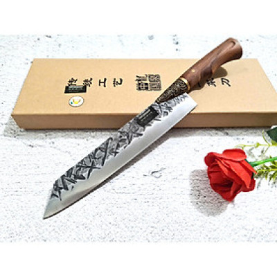 DAO BẾP - DAO THÁI HOA VĂN KHÂU ĐỒNG MÃ A2 DT157 NT topcomshop vn