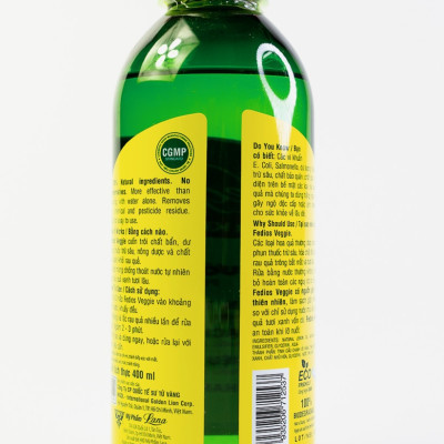 Fedios Veggie - Nước rửa rau củ quả - Chai 400ml