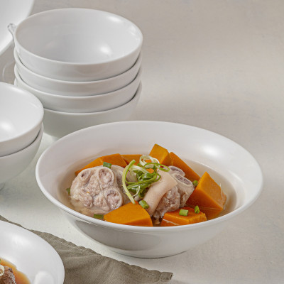 Combo Thế hệ mới - Bộ bát đĩa sứ quà tặng cao cấp Long Phương