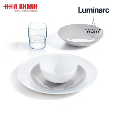 Đĩa Thủy Tinh Luminarc Granit 19cm - bộ 6 đĩa - P0704
