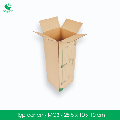 MC3 - 28.5x10x10 cm - 20 Thùng hộp carton đóng hàng