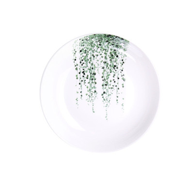 Dĩa gốm sứ cao cấp họa tiết hoa lá phong cách hiện đại sang trọng