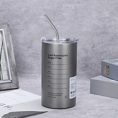 [XẢ LỖ] Cốc giữ nhiệt inox 304 cao cấp có gioăng chống tràn hiệu quả, kèm ống hút inox chống gỉ an toàn cho sức khỏe - Bình giữ nhiệt kiểu mới 2023 - Hàng chính hãng