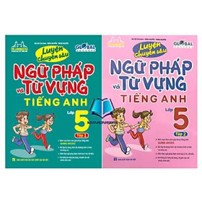 Sách - Combo GLOBAL SUCCESS - Luyện chuyên sâu ngữ pháp và từ vựng tiếng anh lớp 5 (tập 1 + 2)