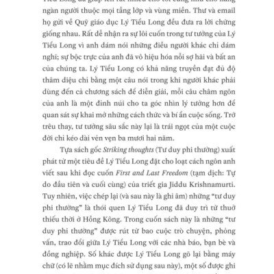 Tư Duy Phi Thường: Minh Triết Cho Đời Sống Thường Nhật