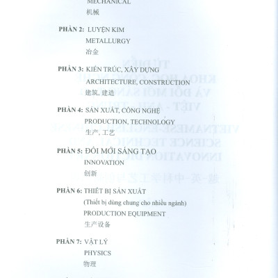 Từ Điển Khoa Học, Công Nghệ Và Đổi Mới Sáng Tạo Việt Anh Trung