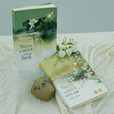 Bộ Sách Một Tách Trà Thiền ( Thiền Là Một Tách Trà Tĩnh Tâm + Thiền Là Một Nhành Hoa ) - Á Châu Books, Bìa Mềm, In Màu