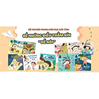 Bộ sách GIÁO DỤC GIỚI TÍNH - Cứu cánh của các bậc phụ huynh. Tặng sổ tay mini dễ thương