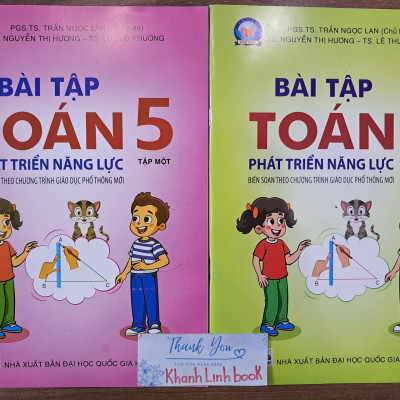Sách - Combo Bài tập Toán 5 Phát triển năng lực - tập 1 + 2 (Cánh diều)