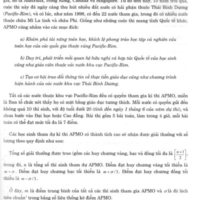 Tuyển Tập OLYMPIC Toán Học Tại Các Nước Châu Á Thái Bình Dương (Tái Bản)