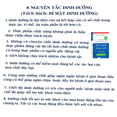(Tái bản) Combo 2 cuốn: Sách Sức Khoẻ Toàn Diện + Dinh Dưỡng Tối Ưu