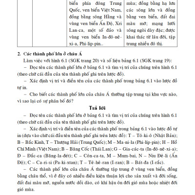 Giải Bài Tập Địa Lí 8 - KV