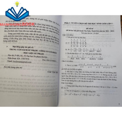 Sách - Tuyển chọn đề thi học sinh giỏi lớp 7 môn Toán ( chương trình mới)