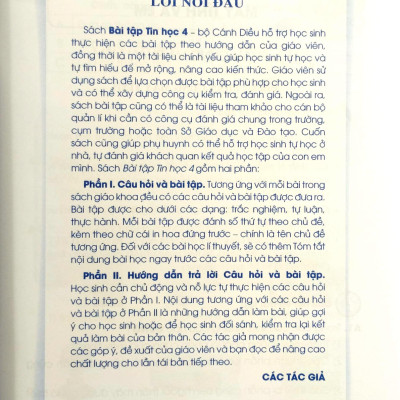 Bài Tập Tin Học 4 (Cánh Diều) (2023)