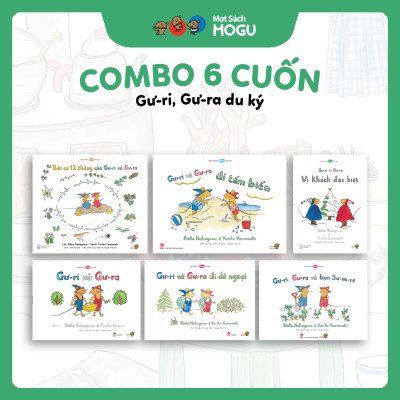 Truyện Ehon bé 1-2-3 tuổi - Bộ 6 cuốn Gư-ri, Gư-ra du ký