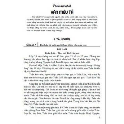 Những bài văn đạt điểm cao của Học sinh giỏi lớp 5( nhiều tác giả)