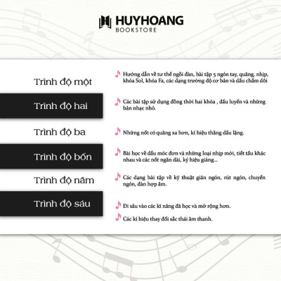 Sách - Piano Methode Rose Phương Pháp Hồng - Giáo Trình Piano Nổi Tiếng Của Pháp - Huy Hoàng Bookstore