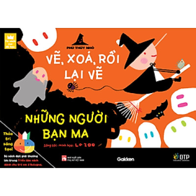 Sách - Dtpbooks - Vẽ, xóa, rồi lại vẽ - Phù thủy nhỏ - Những Người Bạn Ma - Tủ sách vui để học