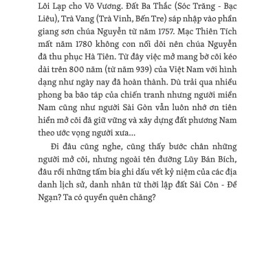 Sách - Sài Gòn - Đi Qua Ký Ức