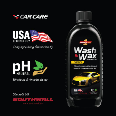Nước Rửa Xe Và Phủ Bóng SUPERONE Wash And Wax Shampoo – Exterior SOUTHWALL B201