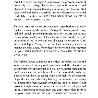 The Infinite Leader: Balancing The Demands Of Modern Business Leadership (Kogan Page Inspire)