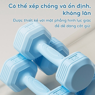 Tạ Tập Tay Nhựa 314 - 3KG cao cấp tập tay tại nhà ( hàng nhập khẩu)