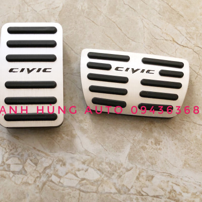 Bộ ốp bọc chân ga, chân phanh cho xe Honda Civic 2016-2021