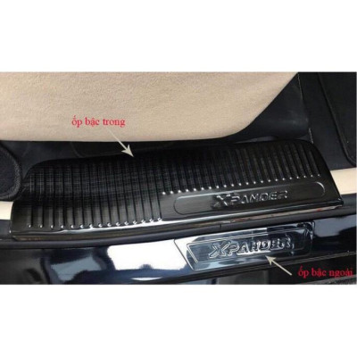 full bộ ỐP BẬC TRONG NGOÀI TITAN dành cho xe XPANDER 2018- 2020, nẹp bậc cửa lên xuống xe ô tô